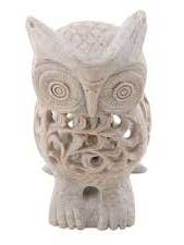 Mom Owl with Baby Inside the Tummy Soapstone Owl (2inch) for wholesale by The Treasures of India