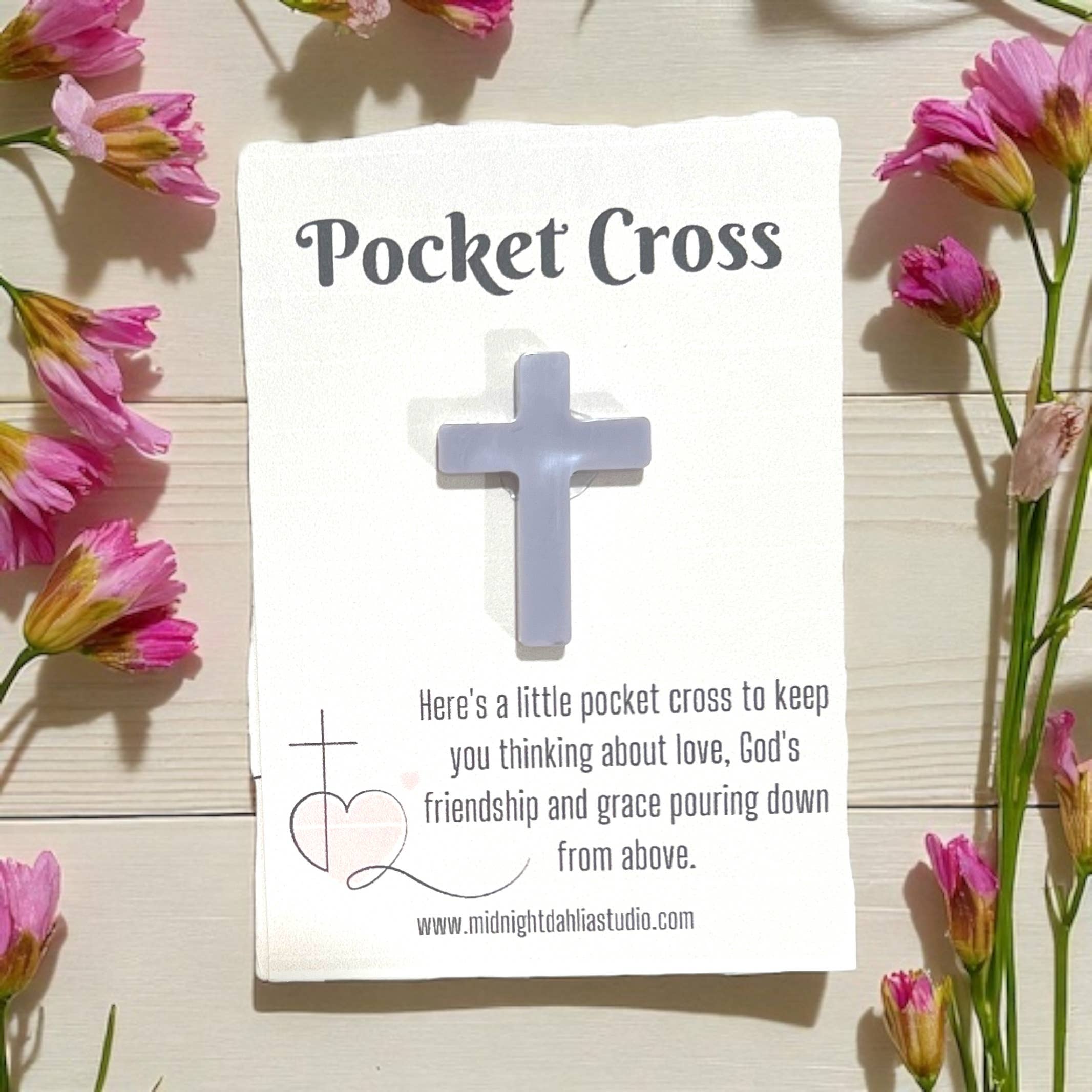 Midnight Dahlia Studio - Wholesale Keepsake Coin/Token - Pocket Cross | Christian Gift Poem 4