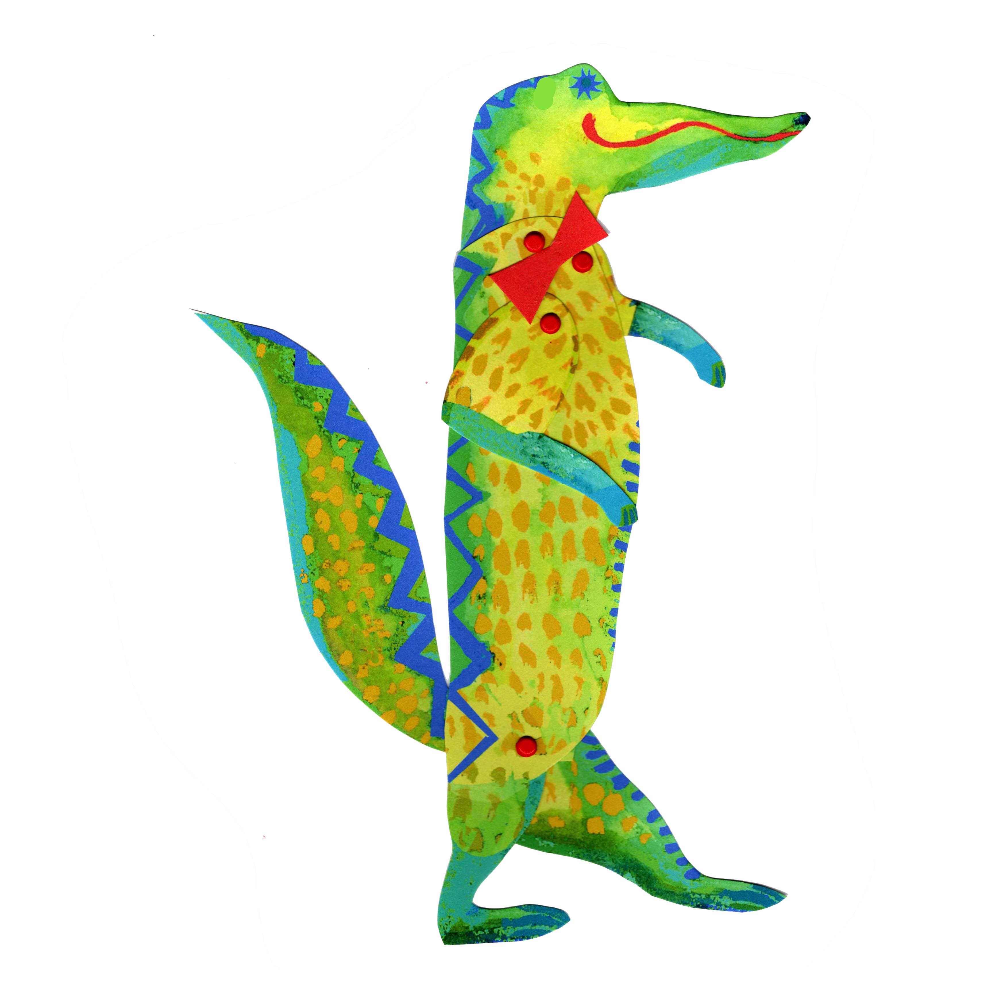 wini-tapp - Vente Kit de bricolage – enfant - Marionnette à découper et assembler : Alligator1