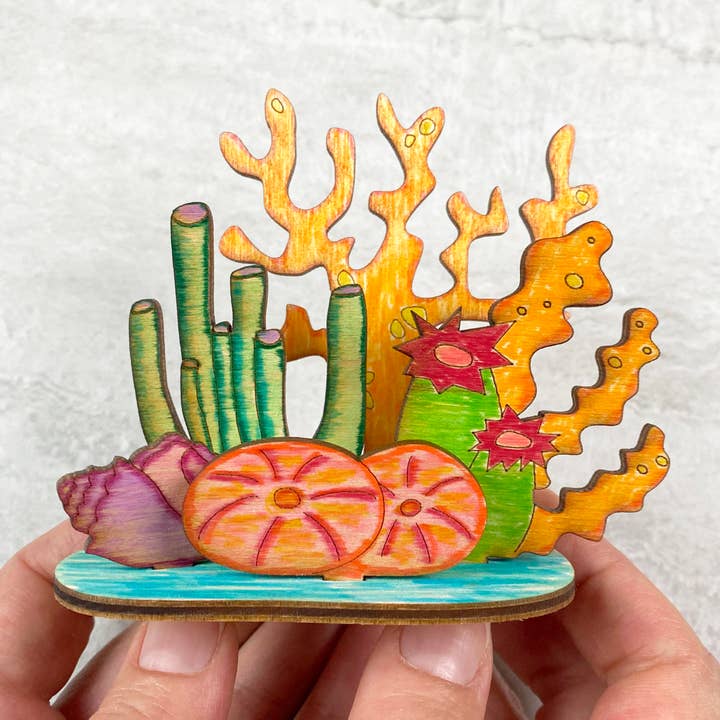 Bright Beam Goods - Wholesale DIY Craft Kit - Coral Reef Great Outdoors Diorama Kit1