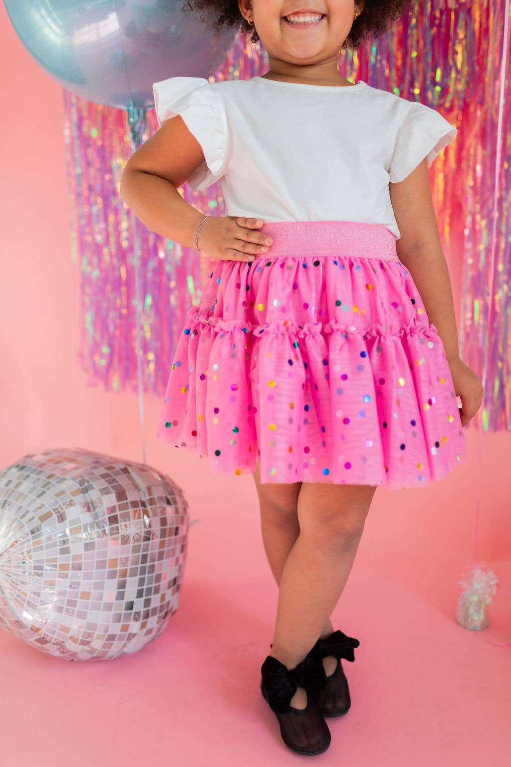 Ollie Jay - Wholesale Skirt - Kids - Confetti Tulle Skirt in Pink4