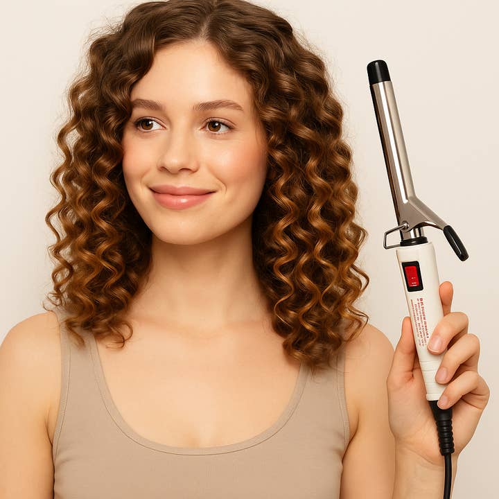 Classic Ceramic Curling Iron – 1/2 Inch Barrel for Defined, Long-Lasting Curls for wholesale by Krediz