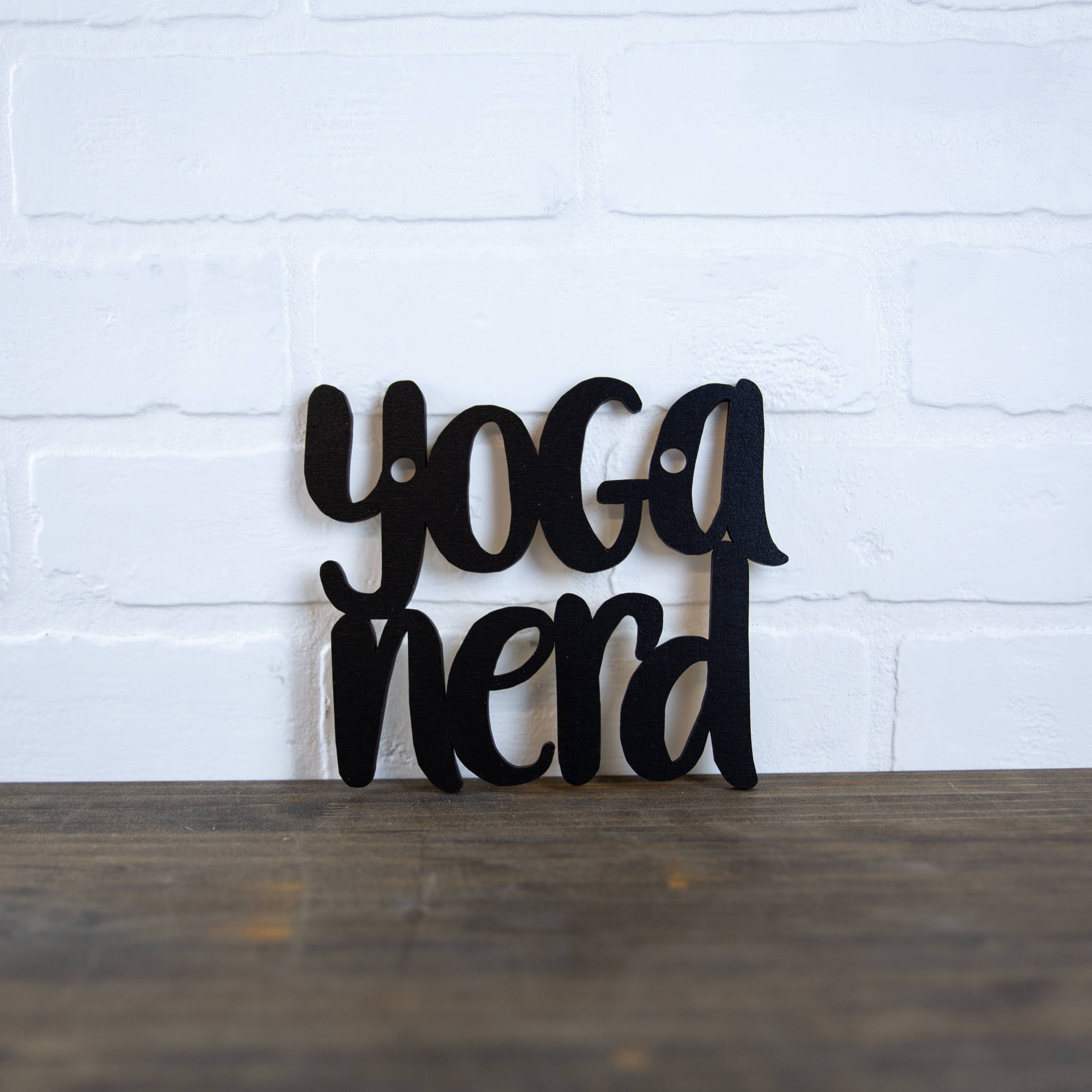 Spunky Fluff - Wholesale Wall Sign - Yoga Nerd, Yoga Lover Gift, Yoga Studio Wall Decor0
