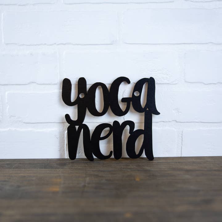 Spunky Fluff - Wholesale Wall Sign - Yoga Nerd, Yoga Lover Gift, Yoga Studio Wall Decor