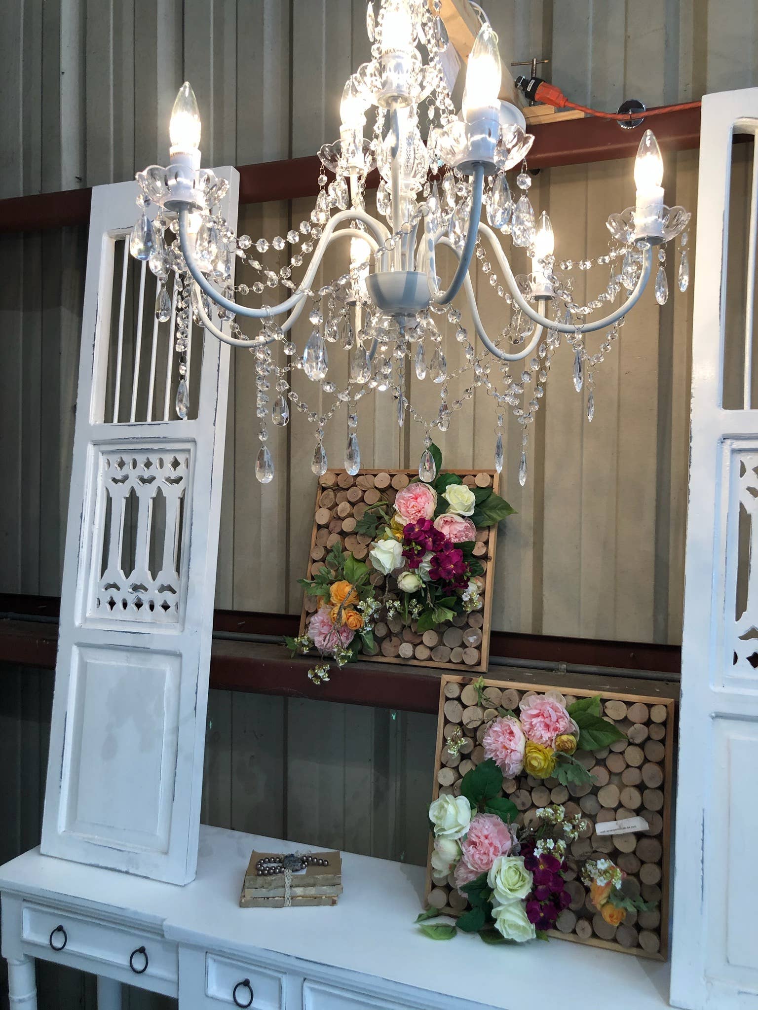 Think Brink - Wholesale Chandelier/Hanging Light - 9 Light Crystal White Plug-in Chandelier3