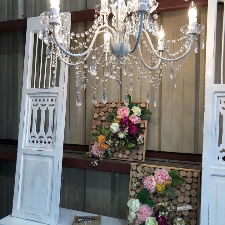 Think Brink - Wholesale Chandelier/Hanging Light - 9 Light Crystal White Plug-in Chandelier3