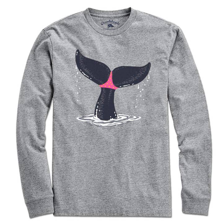 Whale Tail T-Shirt for wholesale by Chowdaheadz