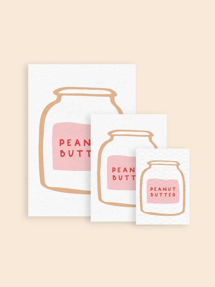 Peanut Butter Art Print for wholesale by Hand and Palm