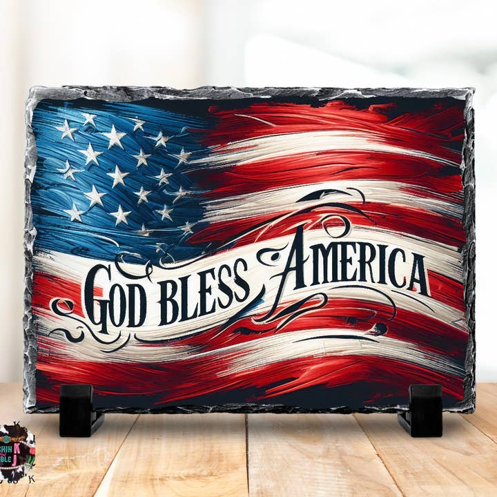 God Bless America Rock Photo Slate
for wholesale by Rockin K and Double J