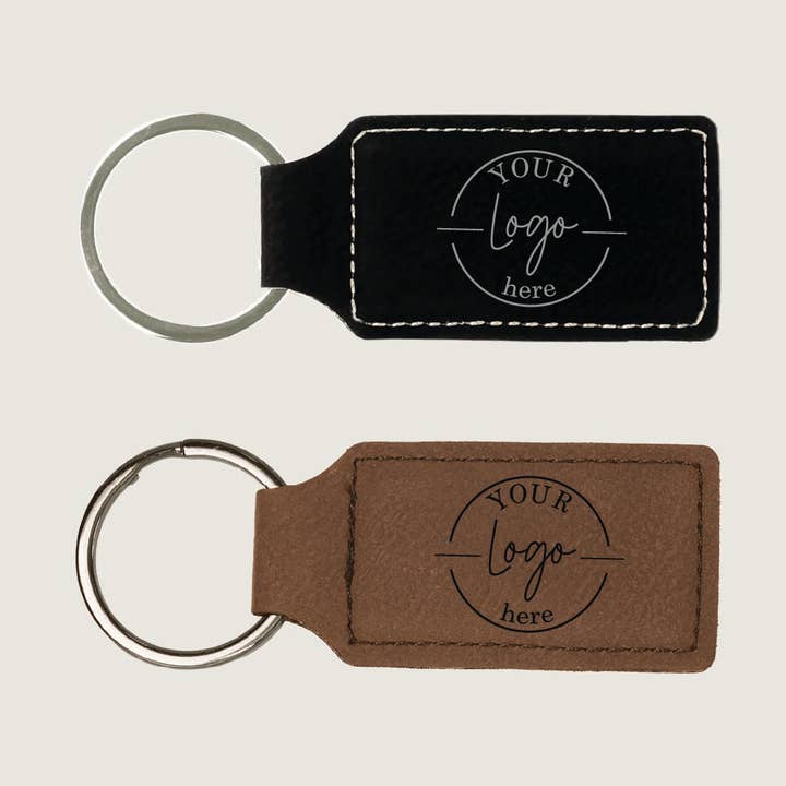 Custom Engraved Leatherette Keychain for wholesale by Cardinal Souvenirs