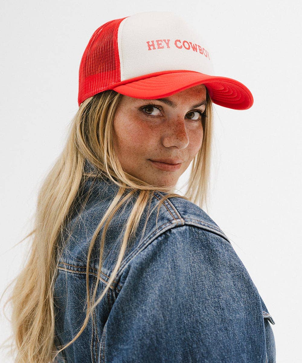 Gigi Pip - Wholesale Trucker Hat - Women's - Hey Cowboy Foam Trucker Hat5