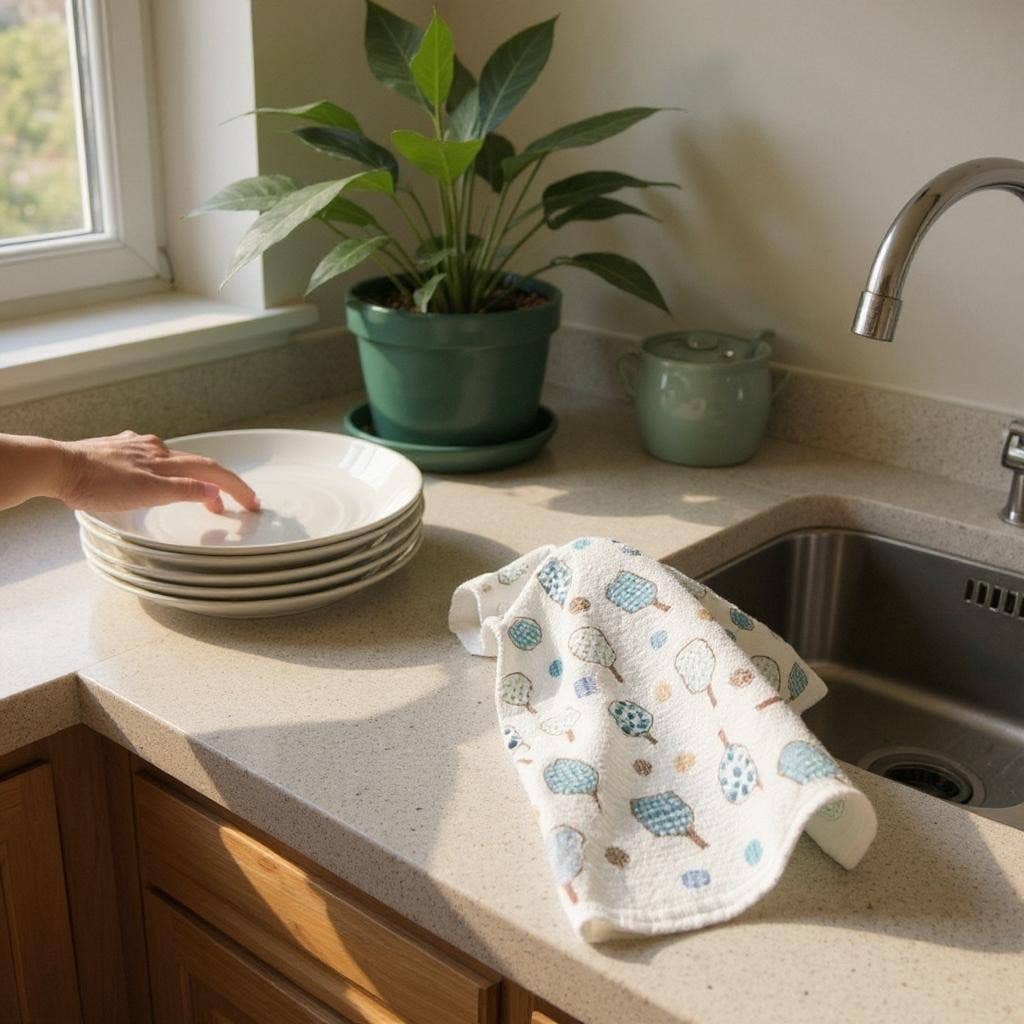 Linhome - Wholesale Dishcloth - Linhome Pickleball Swedish Dishcloth- Match Point Blue- 1 Pack2