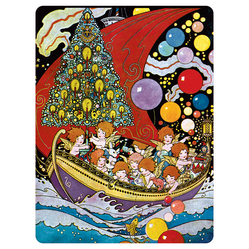 Laughing Elephant - Wholesale Sticker - Vintage Christmas - Holiday Sticker Box15