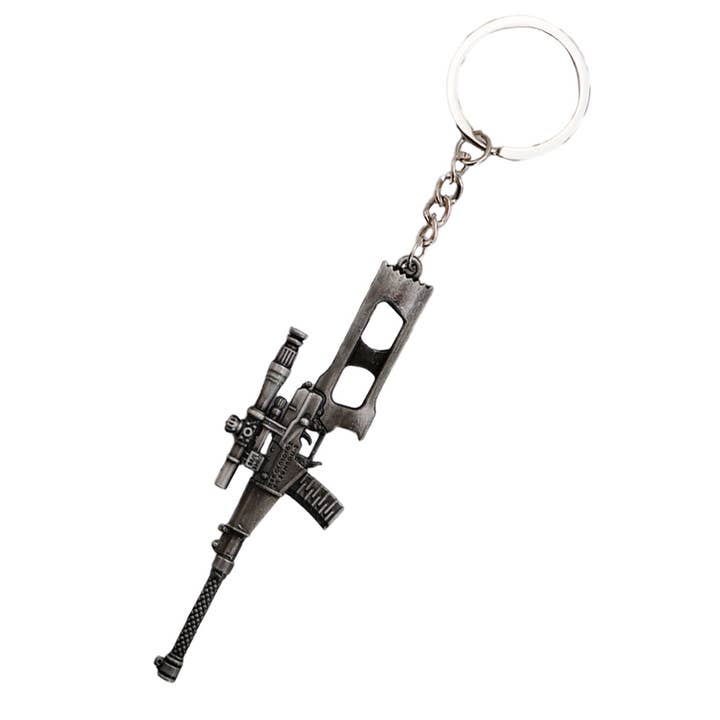 Cap Zone - Wholesale Keychain - Unisex - Combat Battle Rifle Gun Alloy Key Chain