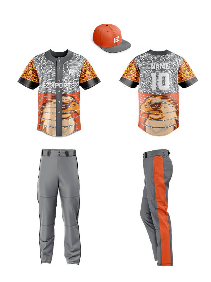 Personalized Baseball Uniform - BSB-6 for wholesale by EZ XPORTS Custom Sportswear