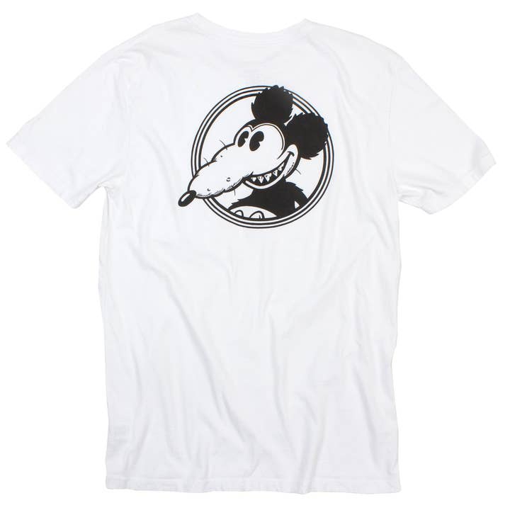 Mickey Rat B/W Spotlight F/B Graphic Tee for wholesale by Altru Apparel