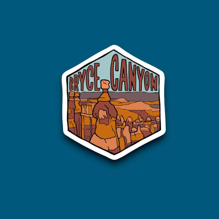 Blue Bison Apparel - Wholesale Sticker - Bryce Canyon National Park, Utah | Vinyl Hexagon Sticker
