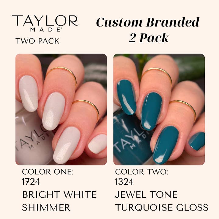 Taylor Made Polish - Vendita all'ingrosso Smalto per unghie - Smalto per unghie personalizzato: confezione da 2 a lunga tenuta + vegano + non tossico242