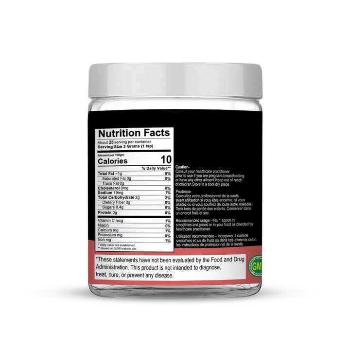 She Made - Wholesale Protein/Superfood Powder - She Made Foods Beet Root Powder, Canadian Owned,100g jar1