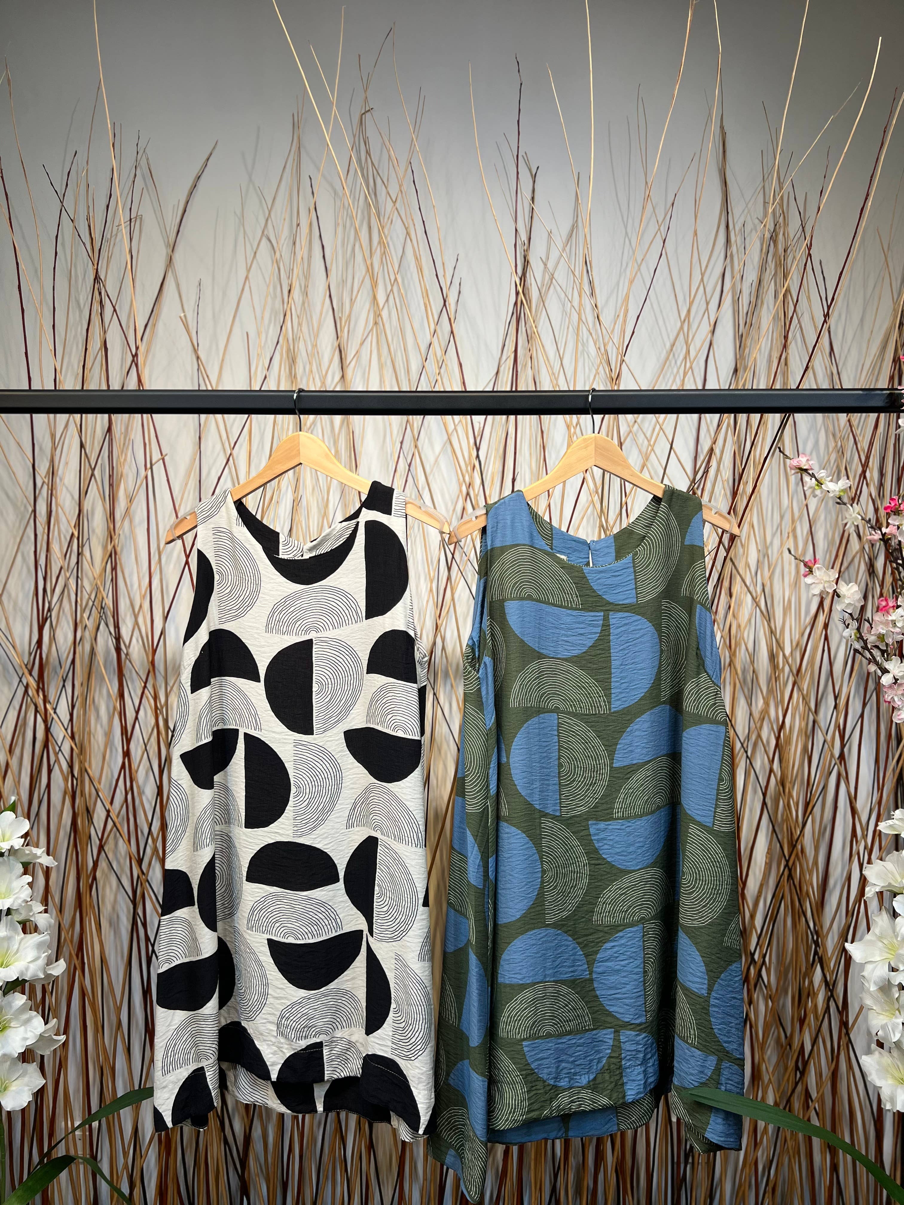 L'Emotion - Wholesale Dress - Women's - Mid-Thigh Length Circle Pattern Dresses 6