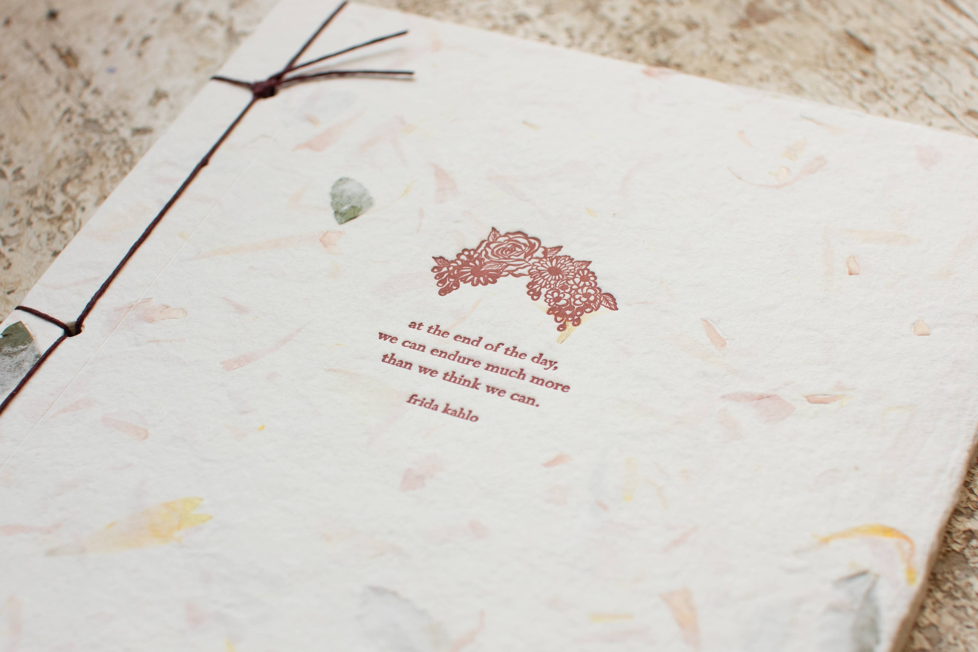 Oblation Papers & Press - Wholesale Journal/Diary - Frida Kahlo Handmade Paper Inspiration Journal1