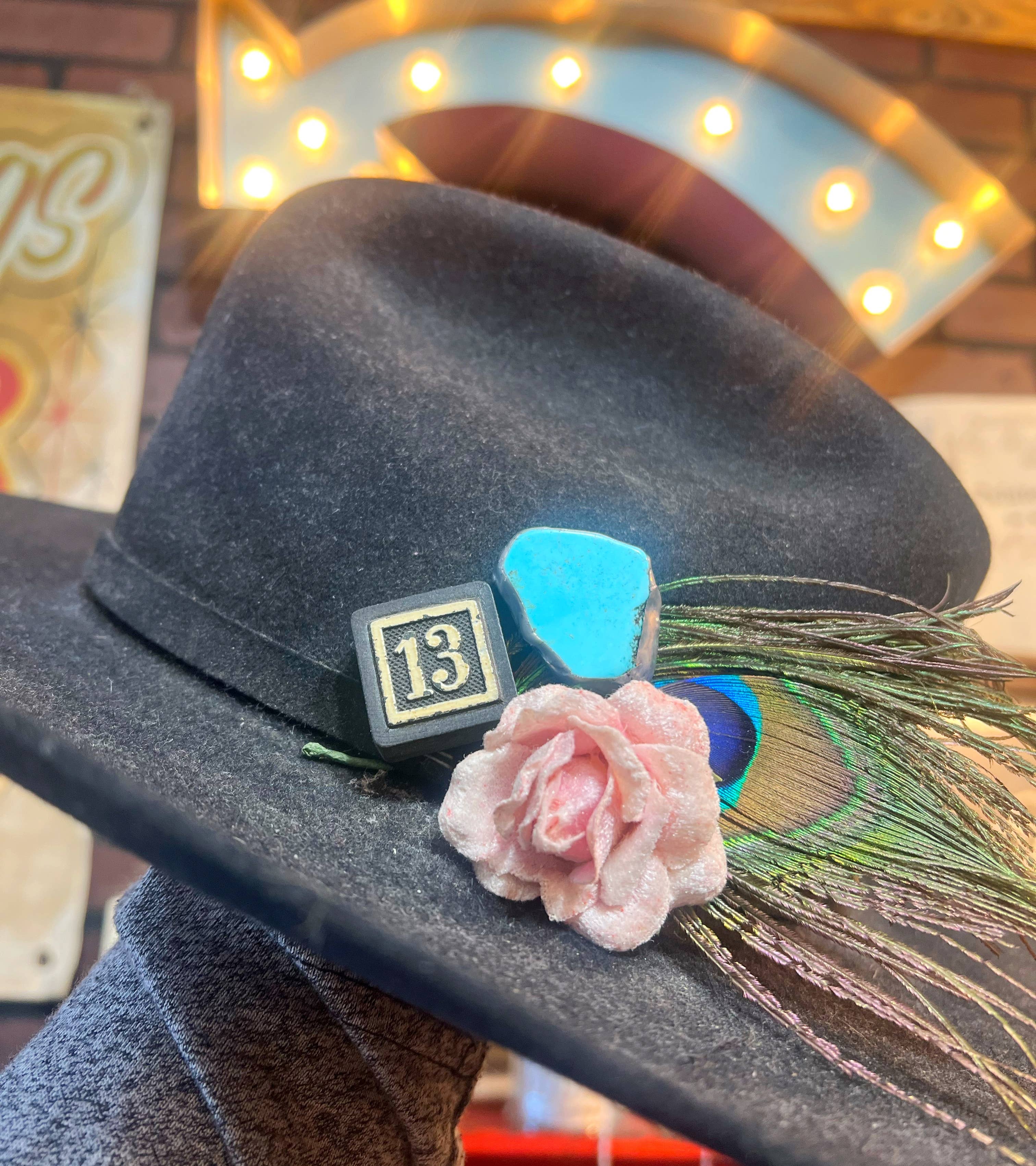 Vintage Bliss - Wholesale Brooch - Turquoise Color Soldered Western Hat Pin medium2