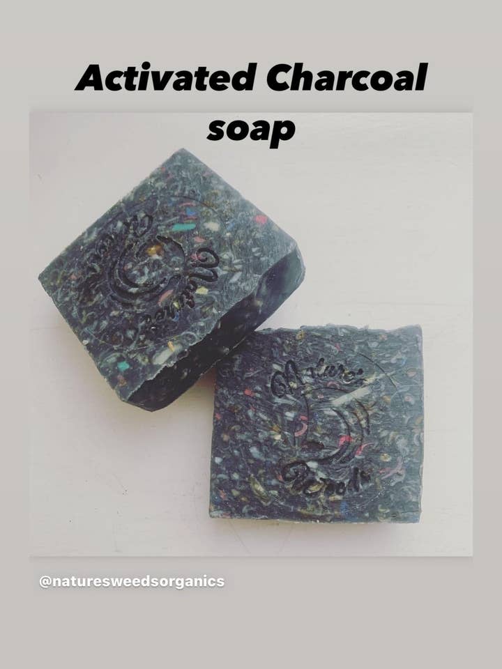 Activated Charcoal Soap for wholesale by Nature's Weeds Organics