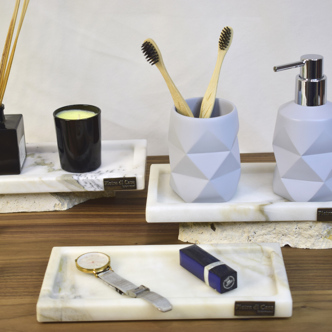 PIETRA DI CASA - Venta al por mayor Bandejas decorativas - Bandeja de mármol - PAPA ALANA en PT Calacatta5