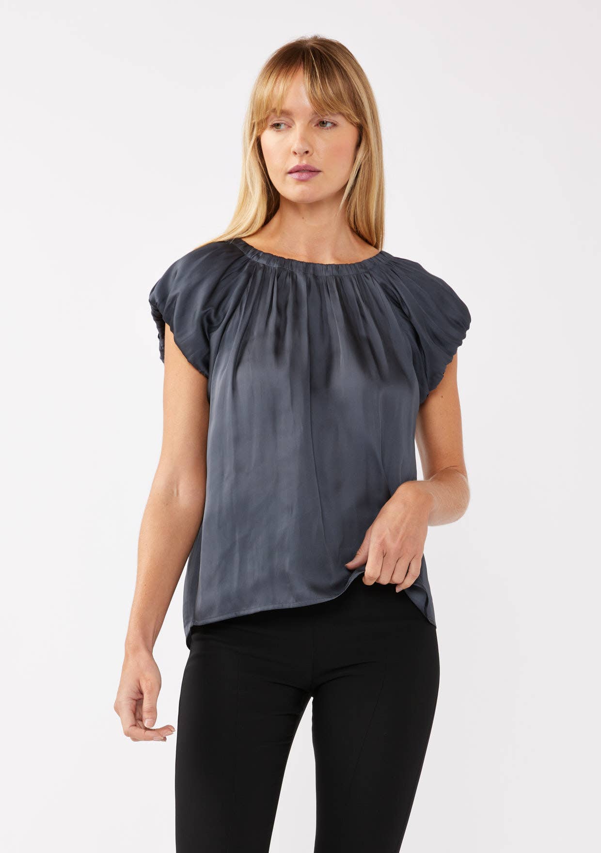 Lovestitch - Wholesale Blouse - Women's - Short Sleeve Raglan Top with Back Tie5