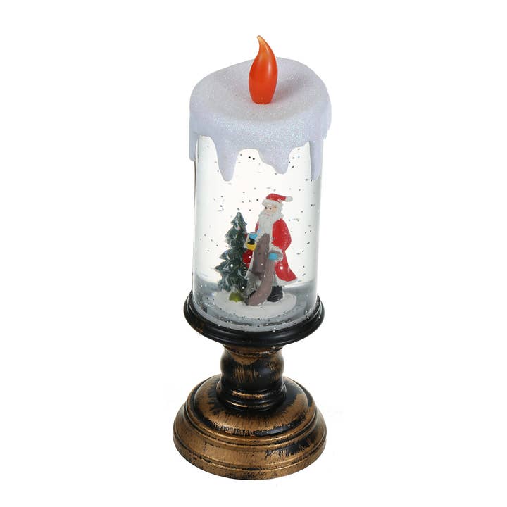 SINT - Wholesale Christmas Decoration - SINT Christmas Musical Snow Globe Candlestick Lantern19