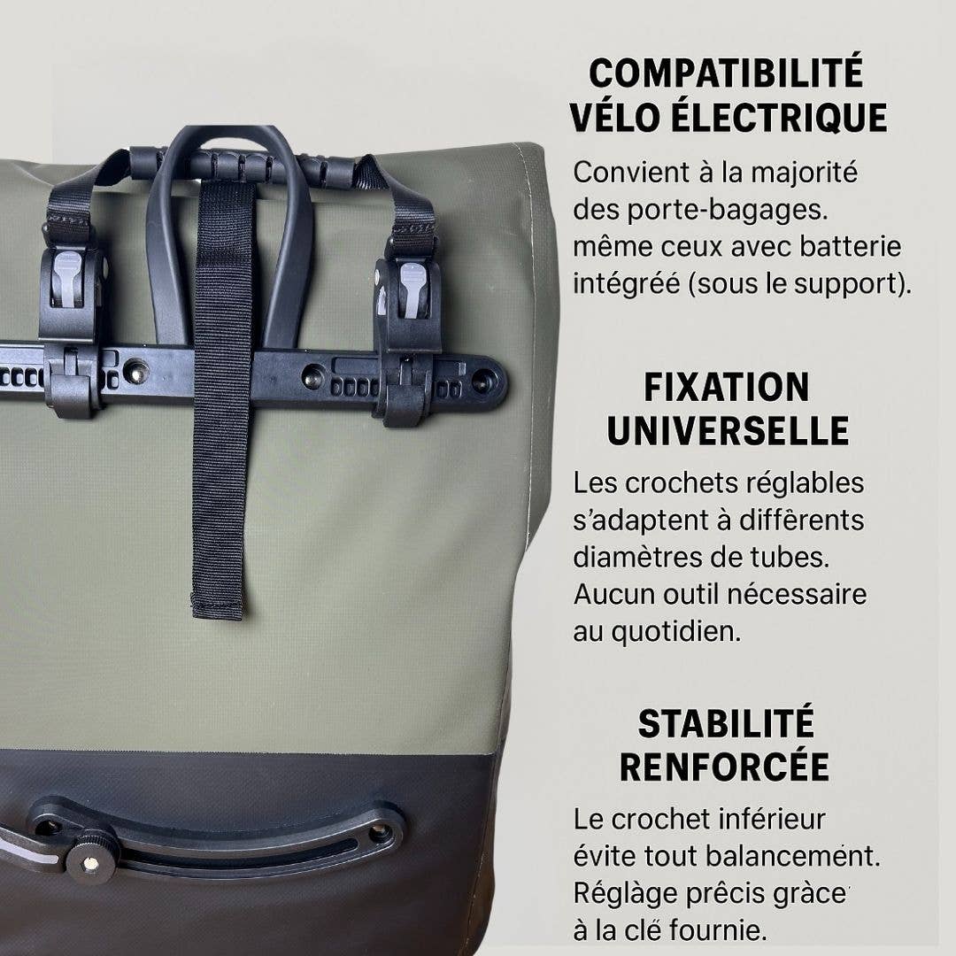 BADAWIN – Engroshandel Tilbehør til cykling – BADAWIN Ancel Badawin khaki grøn cykeltaske/pung8