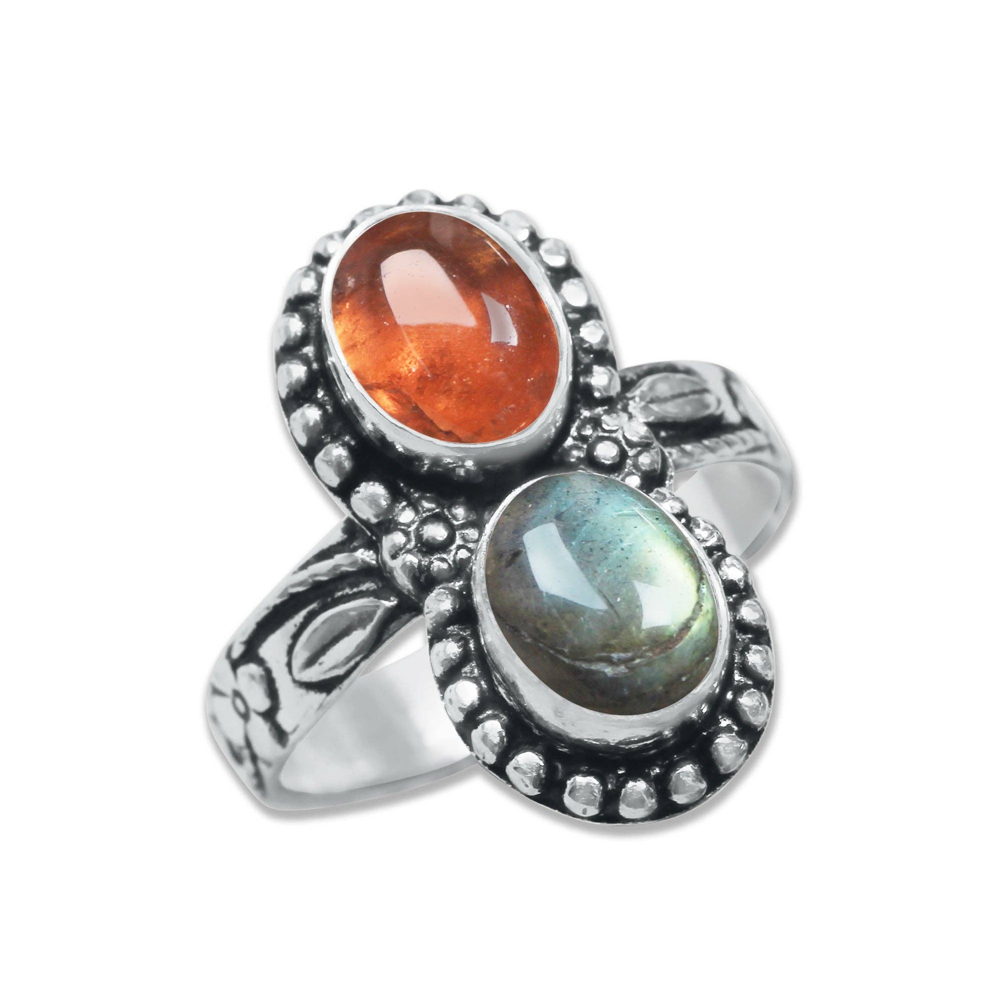 Handmade Jewels - Wholesale Cocktail/gelegenheidsring - Meerstenen Ringen – Handgemaakt, Zilvergeplateerd, Boho Stijl (Vaste Maten US 6–10)7