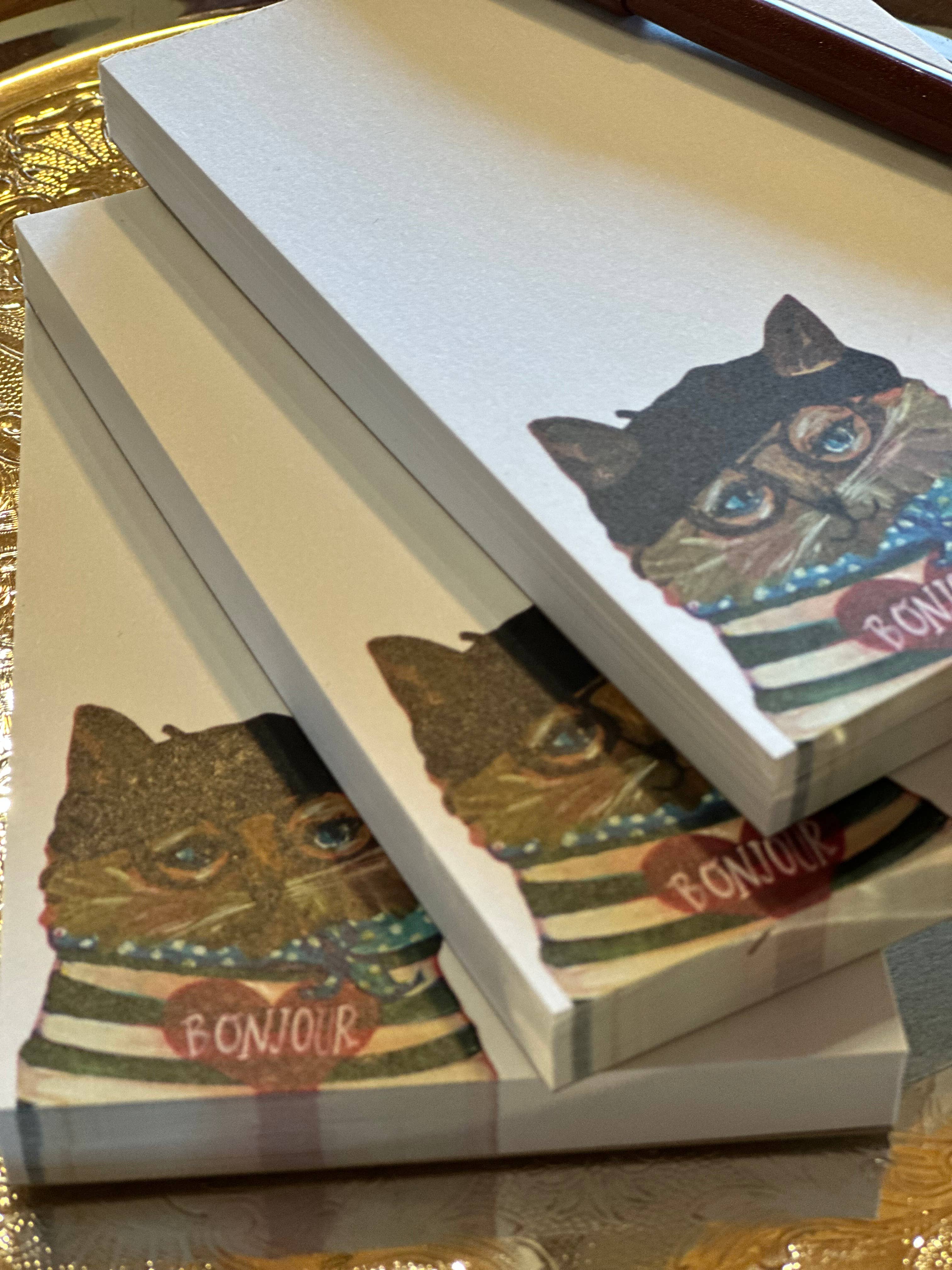 Carpe Diem Papers - Wholesale Notepad - Bonjour Chat Le Petit Notepad1