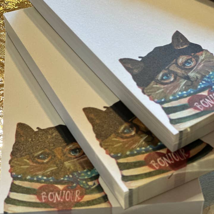 Carpe Diem Papers - Wholesale Notepad - Bonjour Chat Le Petit Notepad1