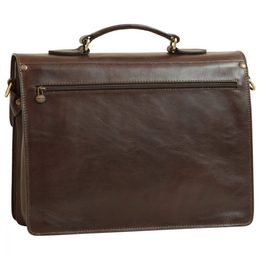 Old Angler Firenze - Wholesale Briefcase - Unisex - Leather Laptop Briefcase13