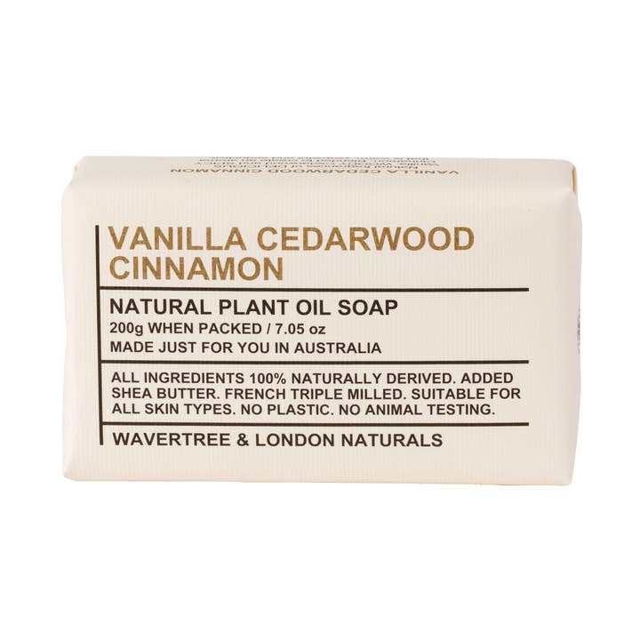 Wavertree & London Naturals Soap bar - Vanilla Cedarwood for wholesale by Wavertree & London