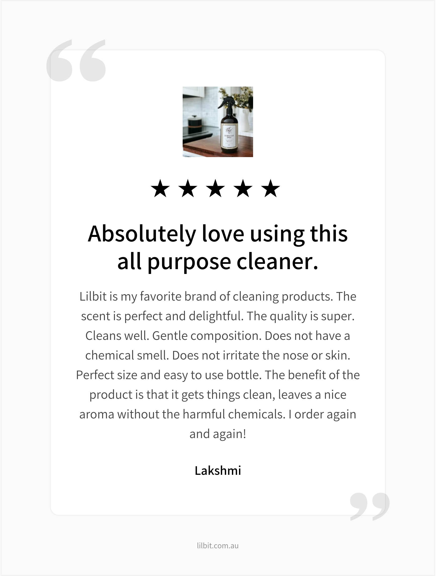 Lil'Bit Better - Wholesale All-Purpose Cleaning Spray - Niaouli & Myrtle Disinfectant Spray 500ml - Organic 5