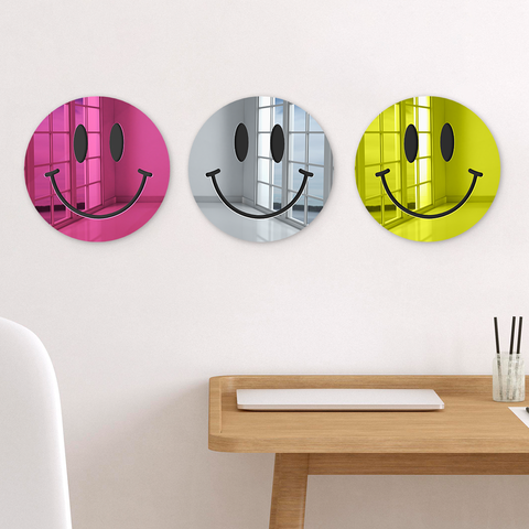 4ArtWorks – wholesale Wall mirror – Happy Face | Acrylic Art | Mirrored Wall Decor6