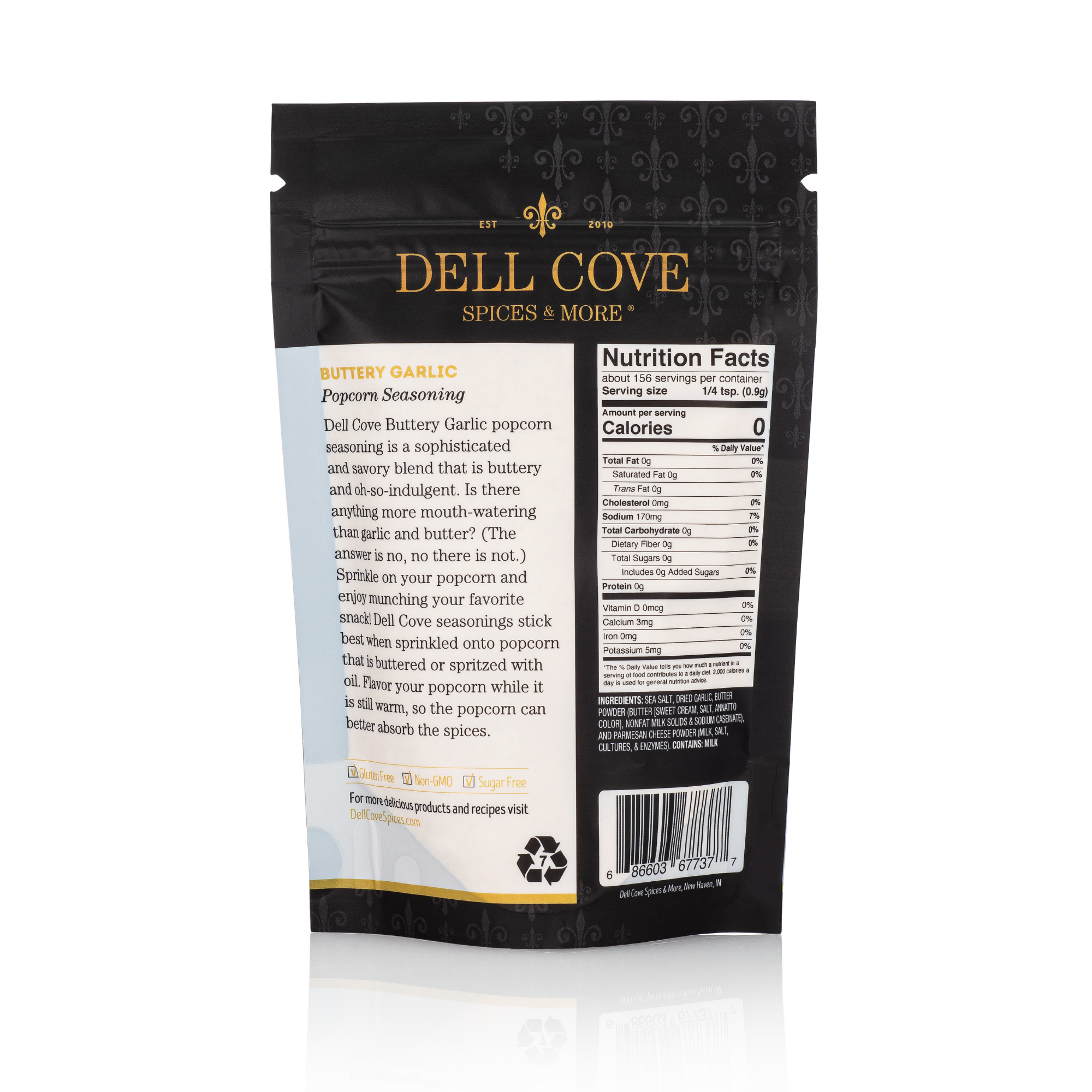 Dell Cove Spices & More Co. - Wholesale Dried Spice Mix - Buttery Garlic Popcorn Seasoning - Savory Spice Blend 1