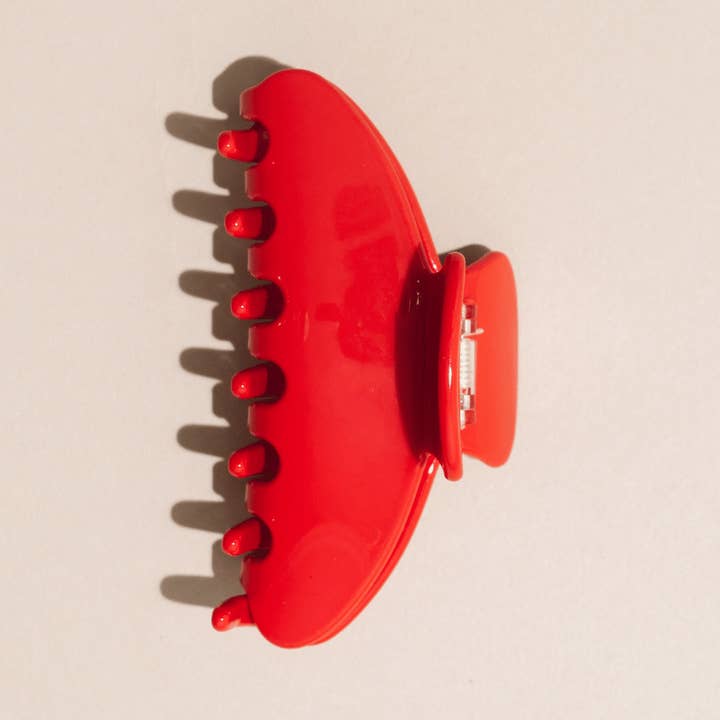 NAT + NOOR - Wholesale Hair Clip - Women's - Hair Claw Clip | Cherry | 4" Medium | Red0