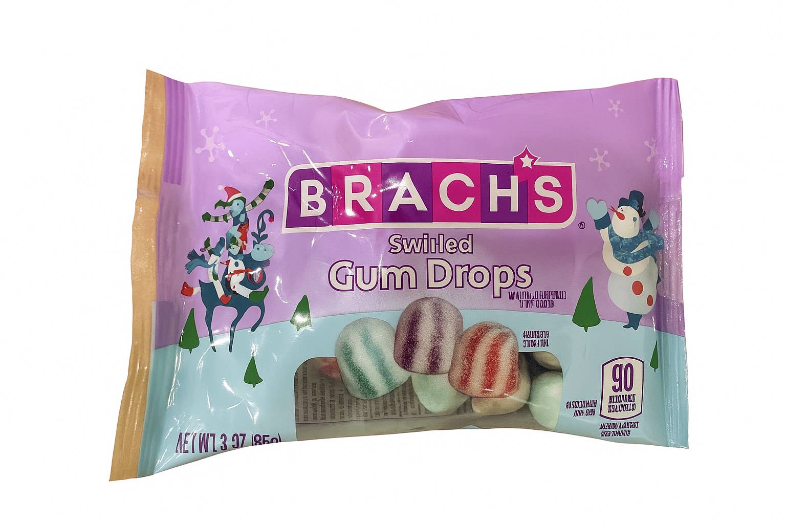 iSweet.ca - Wholesale Gummy - (S8-09) Brach Holiday Swirled Gum Drops 3oz( 85g x12 Units