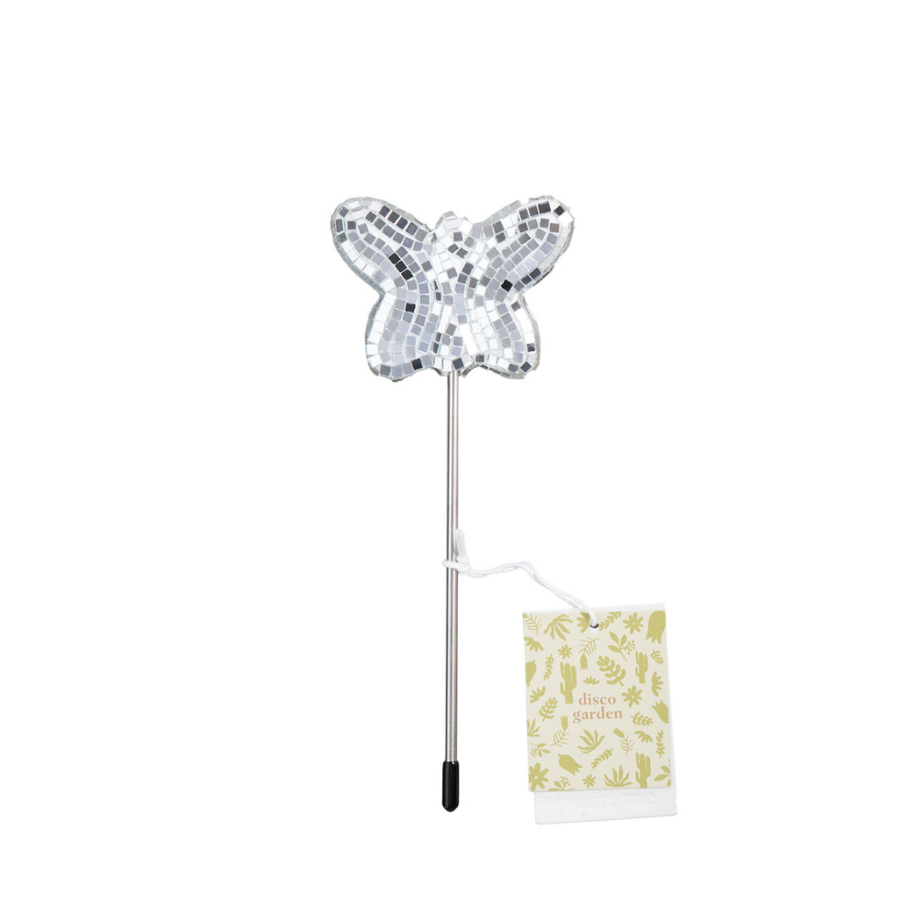 Paloverde Botanicals - Wholesale Garden/Lawn Stake - Disco Butterfly - Disco Ball Decorative Plant Stakes1
