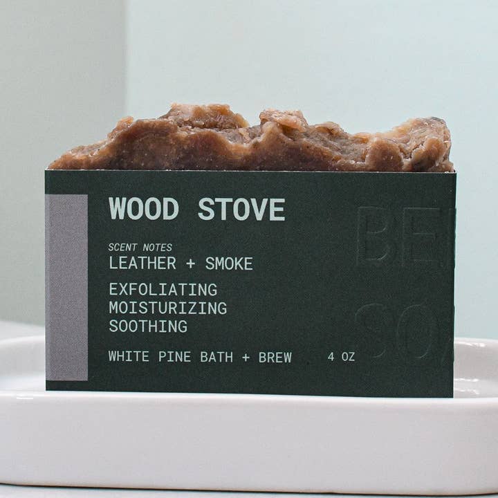 Wood Stove - Beer Soap - (Gluten Free Beer) for wholesale by White Pine Bath & Brew