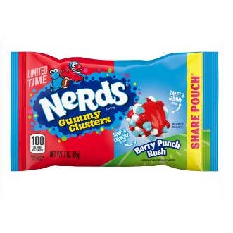iSweet.ca - Wholesale Gummy - Nerds Gummy Clusters - Berry Punch Rush - Share Pouch 3 oz