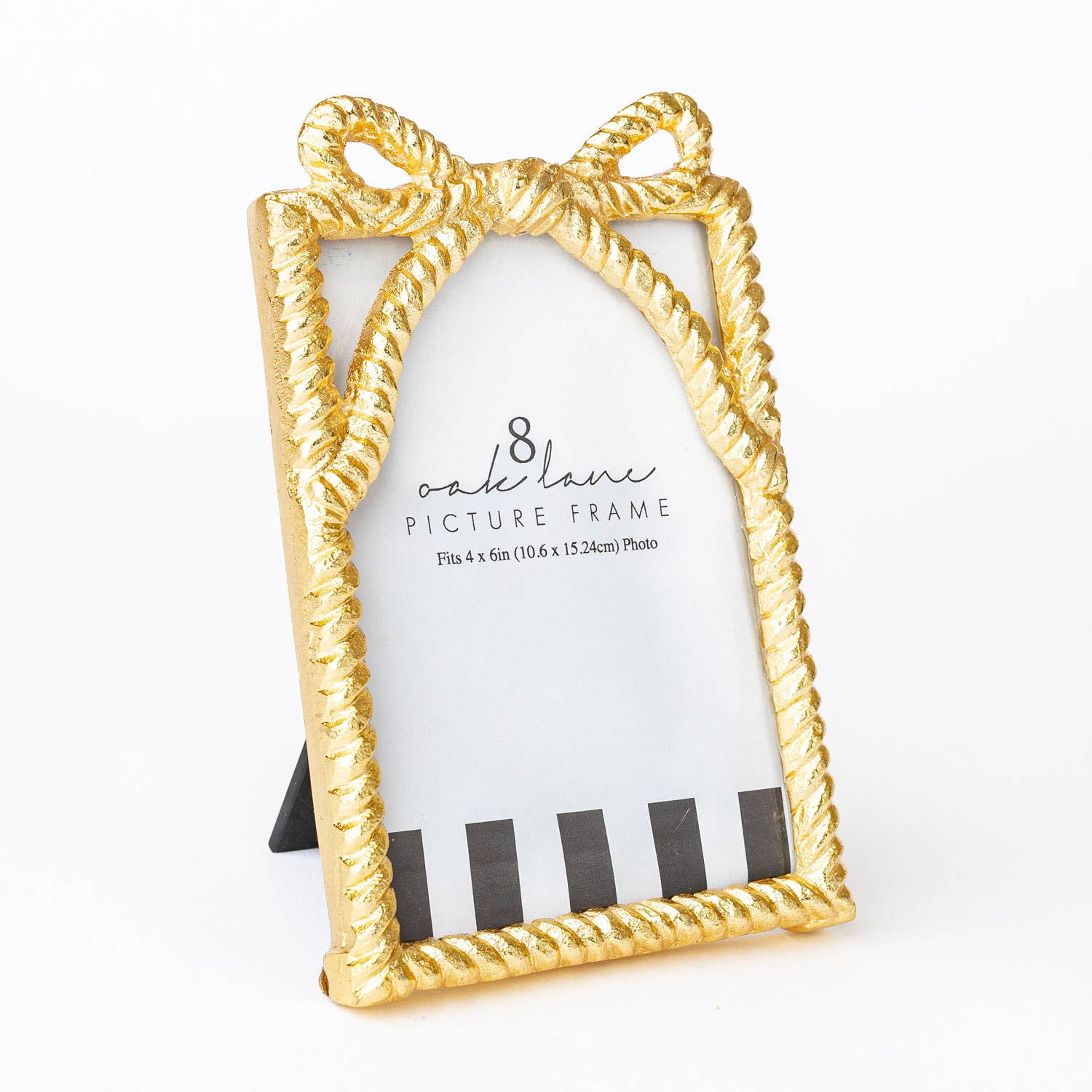 8 Oak Lane - Wholesale Picture Frame - Gold Bow 4x6 Picture Frame2