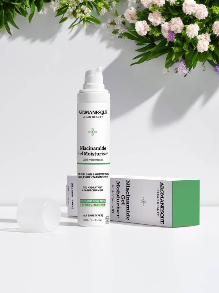 Aromanesque Niacinamide Gel Moisturiser for wholesale by Aromanesque