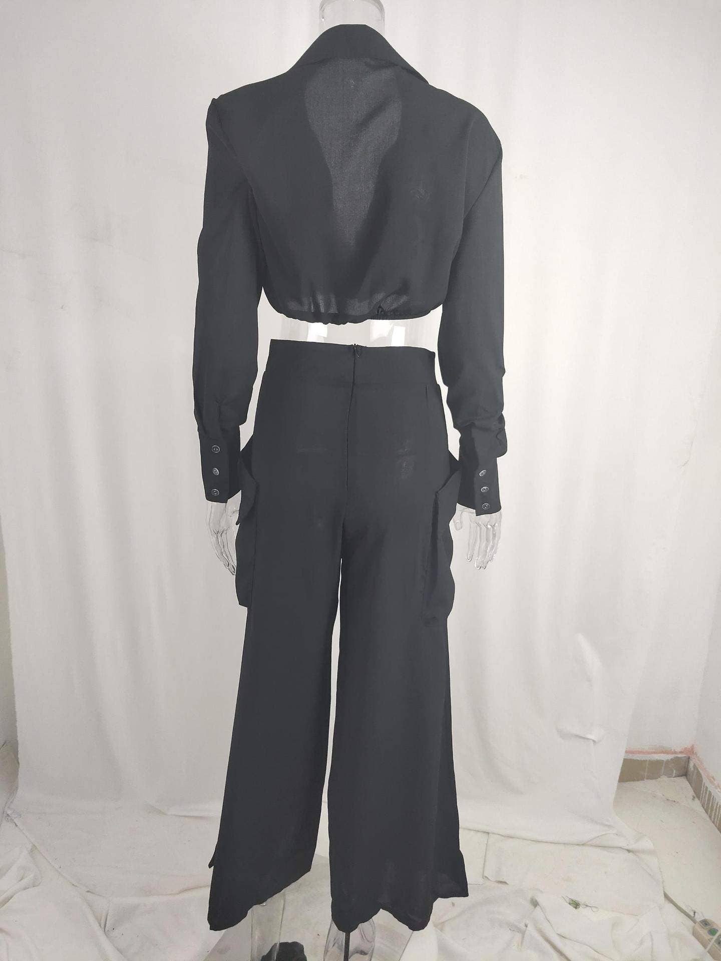 Queen Fashion – wholesale Set med topp och kjol - Dam – Queen Fashion trendigt set med blus och vida byxor för kvinnor9