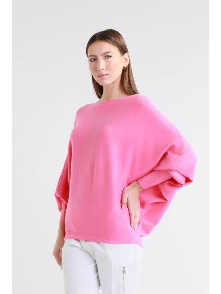 TINA Stephens Italy/Tees By Tina – Großhandel Strickpullover – Damen – Mylah Seriously Weicher Fledermaus-Pullover (BLS413)30