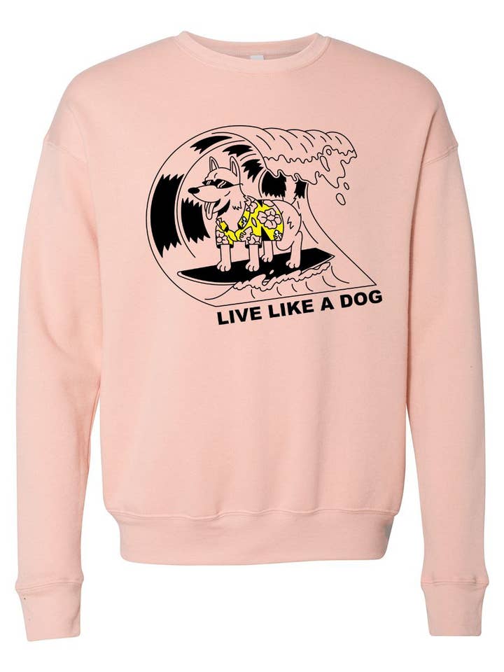 Viva como um cão Sweatshirt por atacado de Lifestyles Sports