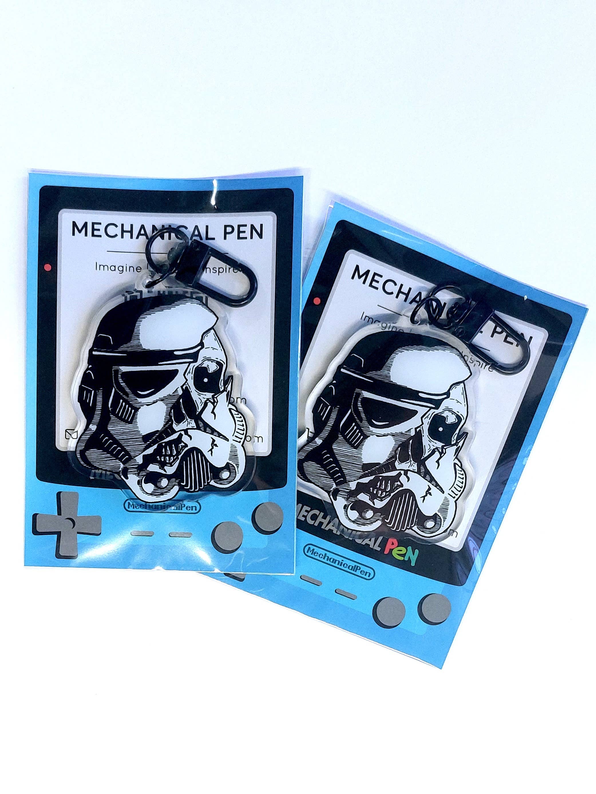 MechanicalPen – wholesale Keychain – Unisex – Decaying Stormtrooper Acrylic Charm - Keychain3